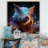 Digital Delight Night Hog - Pig Home Decor Art