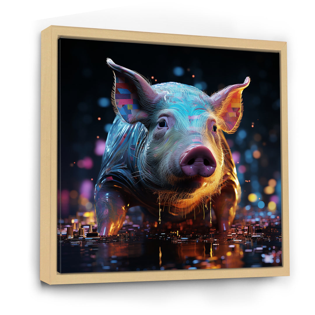 Digital Delight Night Hog - Pig Home Decor Art