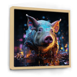 Digital Delight Night Hog - Pig Home Decor Art