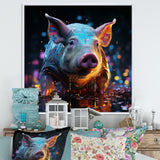 Digital Delight Night Hog - Pig Home Decor Art