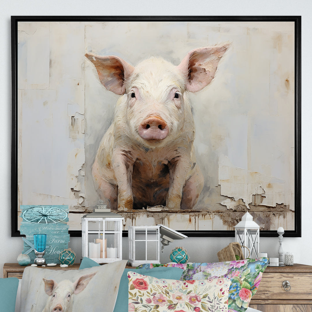 The Art Of Pigs - Pig Canvas Wall Art