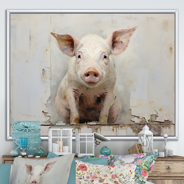The Art Of Pigs - Pig Canvas Wall Art
