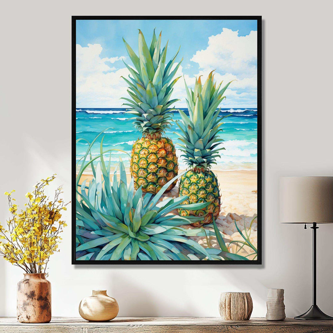 Juicy Pineapple Bliss IV - Food &amp; Beverage Canvas Wall Art