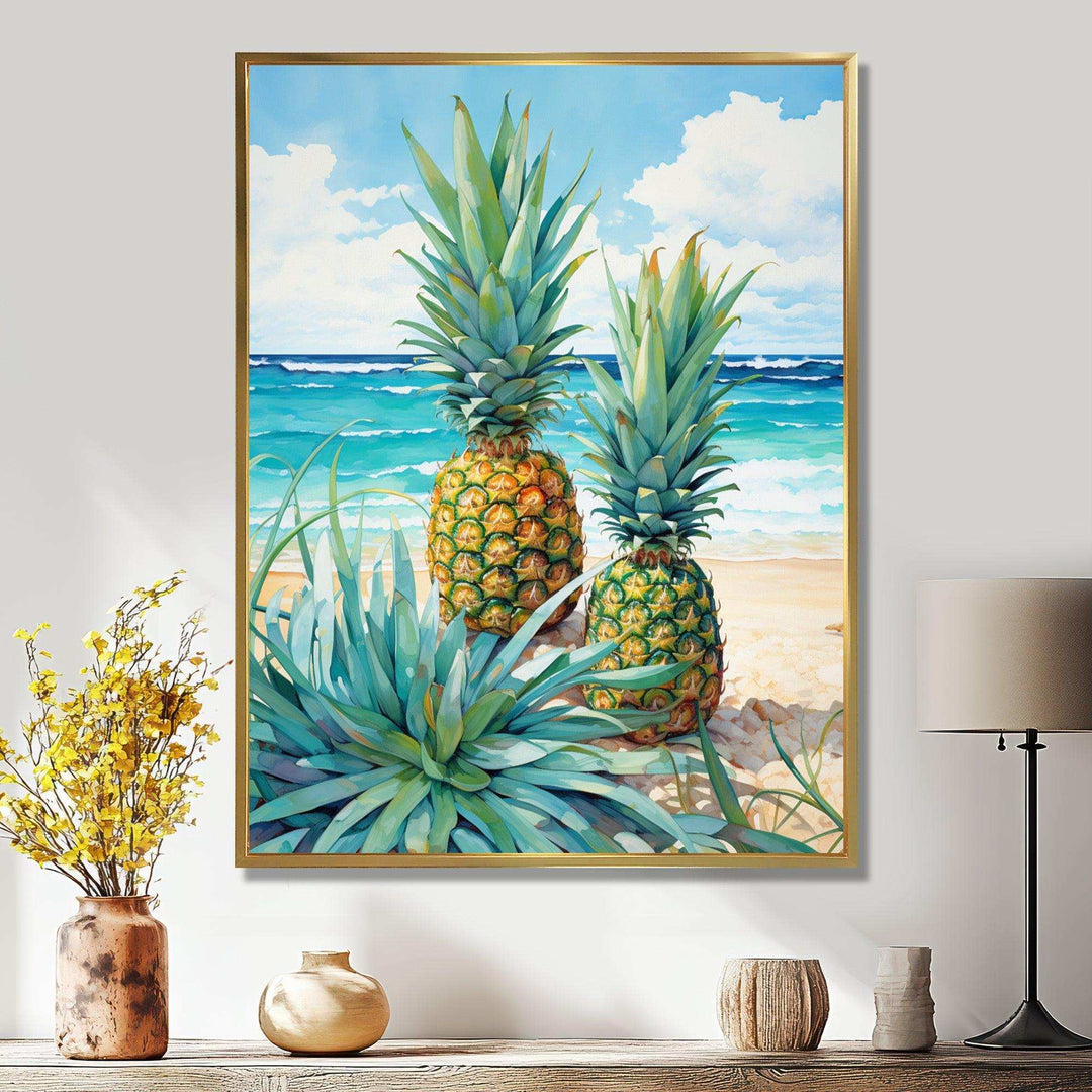 Juicy Pineapple Bliss IV - Food &amp; Beverage Canvas Wall Art