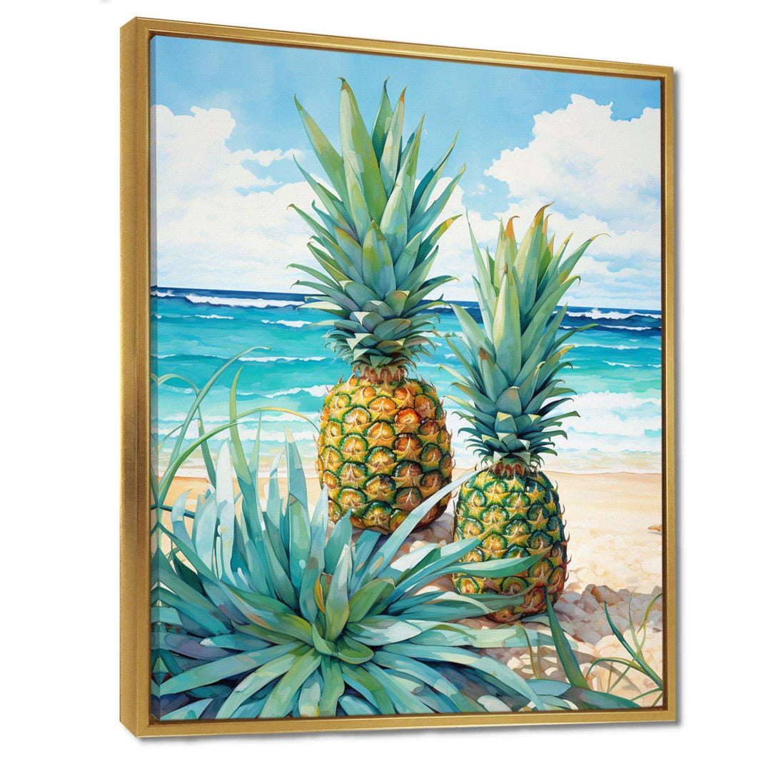 Juicy Pineapple Bliss IV - Food &amp; Beverage Canvas Wall Art