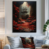 Buccaneer Rogues Ship - People Canvas Wall Art