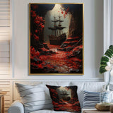 Buccaneer Rogues Ship - People Canvas Wall Art