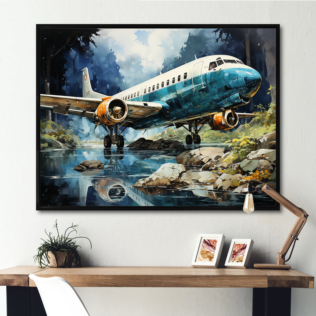 Wilderness Aircraft S Last Checks - Plane Canvas Wall Art
