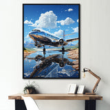 Futuristic Interpretation Of A Silver Space Plane - Plane Canvas Wall Art
