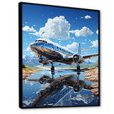 Futuristic Interpretation Of A Silver Space Plane - Plane Canvas Wall Art