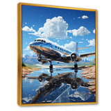 Futuristic Interpretation Of A Silver Space Plane - Plane Canvas Wall Art