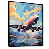 Pop Art Skyward Bound Plane - Plane Canvas Wall Art