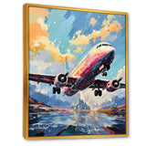 Pop Art Skyward Bound Plane - Plane Canvas Wall Art