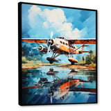 Plane Wildlife Takeoff Anticipation - Plane Canvas Wall Art