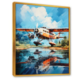 Plane Wildlife Takeoff Anticipation - Plane Canvas Wall Art