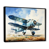 Soaring Plane Through The Sky - Plane Canvas Wall Art