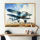 Soaring Plane Through The Sky - Plane Canvas Wall Art