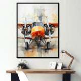 Portrait View Of Plane - Plane Canvas Wall Art
