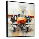 Portrait View Of Plane - Plane Canvas Wall Art