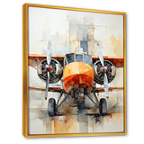 Portrait View Of Plane - Plane Canvas Wall Art