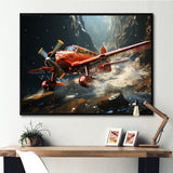 An Action Blur Plane In Flight - Plane Canvas Wall Art