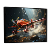 An Action Blur Plane In Flight - Plane Canvas Wall Art