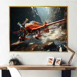 An Action Blur Plane In Flight - Plane Canvas Wall Art