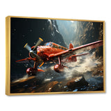 An Action Blur Plane In Flight - Plane Canvas Wall Art