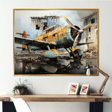 Plane Prelude To Flight - Plane Canvas Wall Art