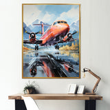Engines Roaring Flight Takeoff - Plane Canvas Wall Art