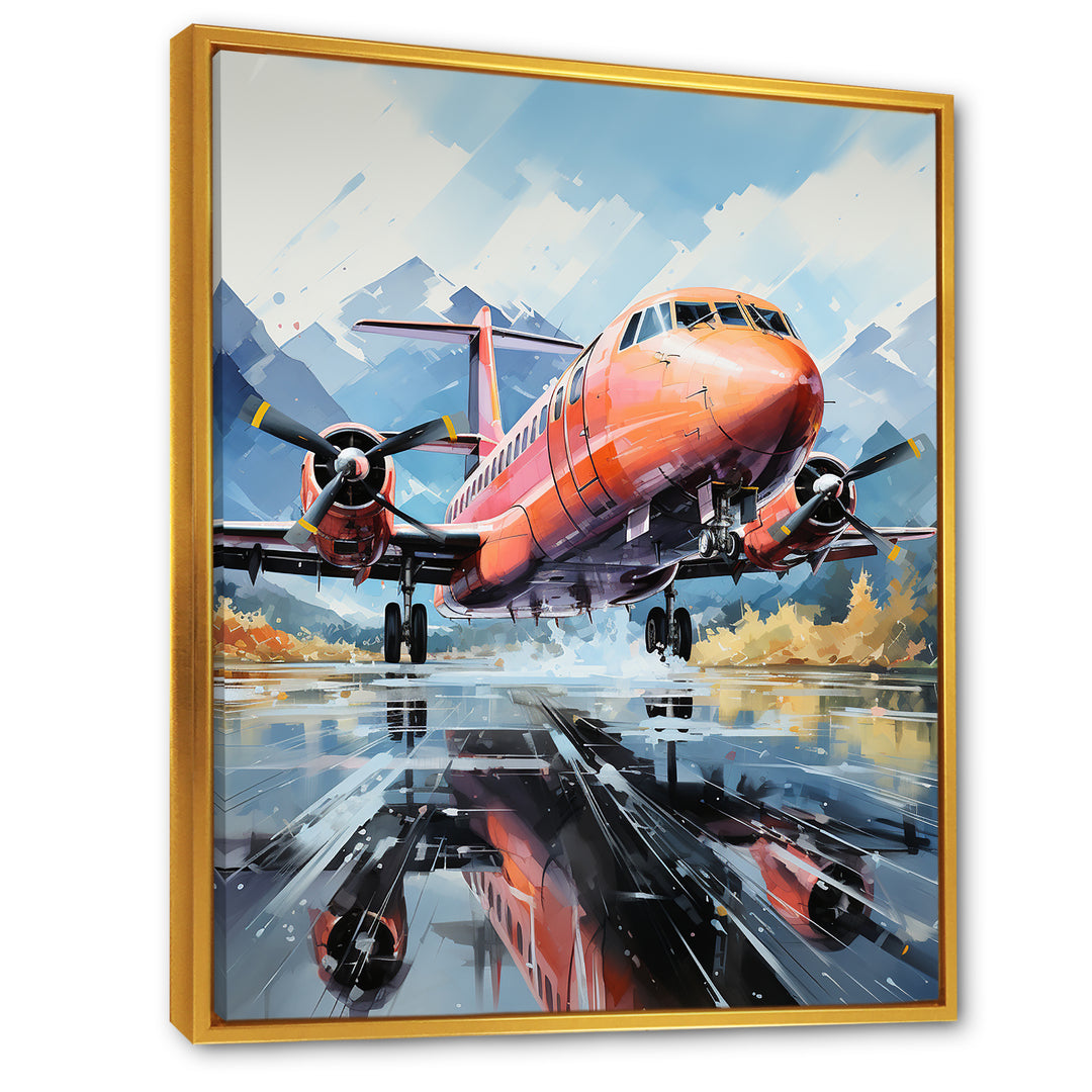 Engines Roaring Flight Takeoff - Plane Canvas Wall Art