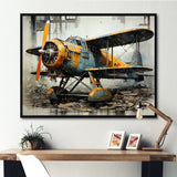 Industrial Plane Essence - Plane Canvas Wall Art