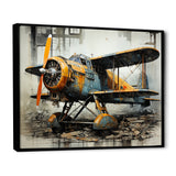 Industrial Plane Essence - Plane Canvas Wall Art