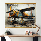 Industrial Plane Essence - Plane Canvas Wall Art