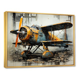 Industrial Plane Essence - Plane Canvas Wall Art