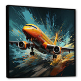 Speedy Passenger Plane Blur - Plane Canvas Wall Art