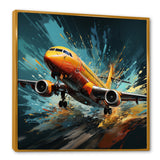 Speedy Passenger Plane Blur - Plane Canvas Wall Art