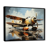 Surreal Sea Plane Dream - Plane Canvas Wall Art