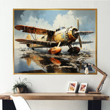 Surreal Sea Plane Dream - Plane Canvas Wall Art
