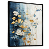 Beige And Gold Minimalism Botanical Serenity - Floral Canvas Wall Art