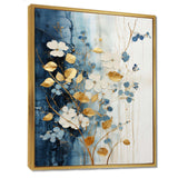 Beige And Gold Minimalism Botanical Serenity - Floral Canvas Wall Art