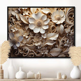 Flourishing Floral Organic Patterns - Floral Canvas Wall Art