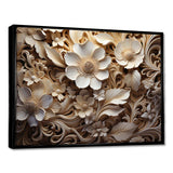 Flourishing Floral Organic Patterns - Floral Canvas Wall Art