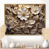 Flourishing Floral Organic Patterns - Floral Canvas Wall Art