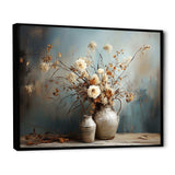 Floral Plants Bouquet Still Life Vase Oasis - Floral Canvas Wall Art