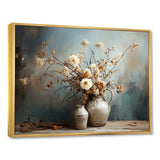 Floral Plants Bouquet Still Life Vase Oasis - Floral Canvas Wall Art