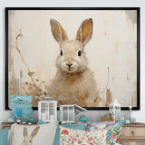 Bunny S Curious Flower Charm - Rabbit Wall Art Prints