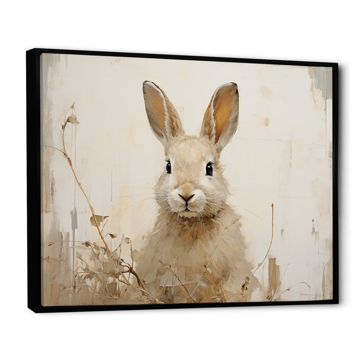 Bunny S Curious Flower Charm - Rabbit Wall Art Prints