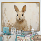 Bunny S Curious Flower Charm - Rabbit Wall Art Prints