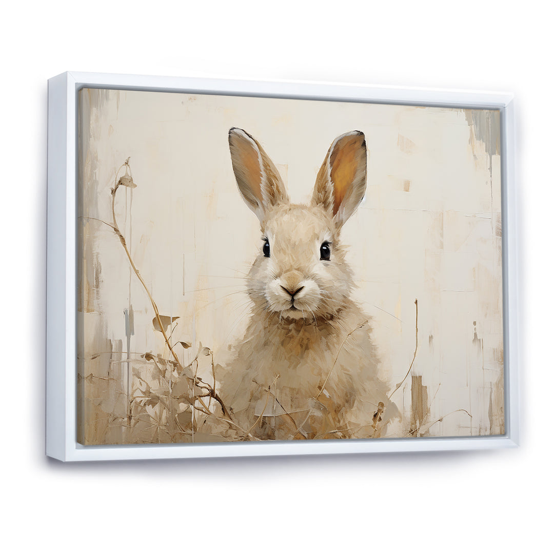 Bunny S Curious Flower Charm - Rabbit Wall Art Prints